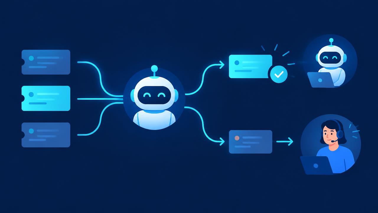 AI routing simple requests to resolution and complex ones to a human